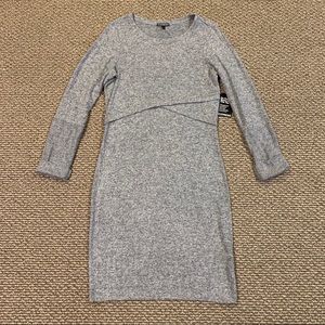 NWT Express gray long-sleeved sweater dress